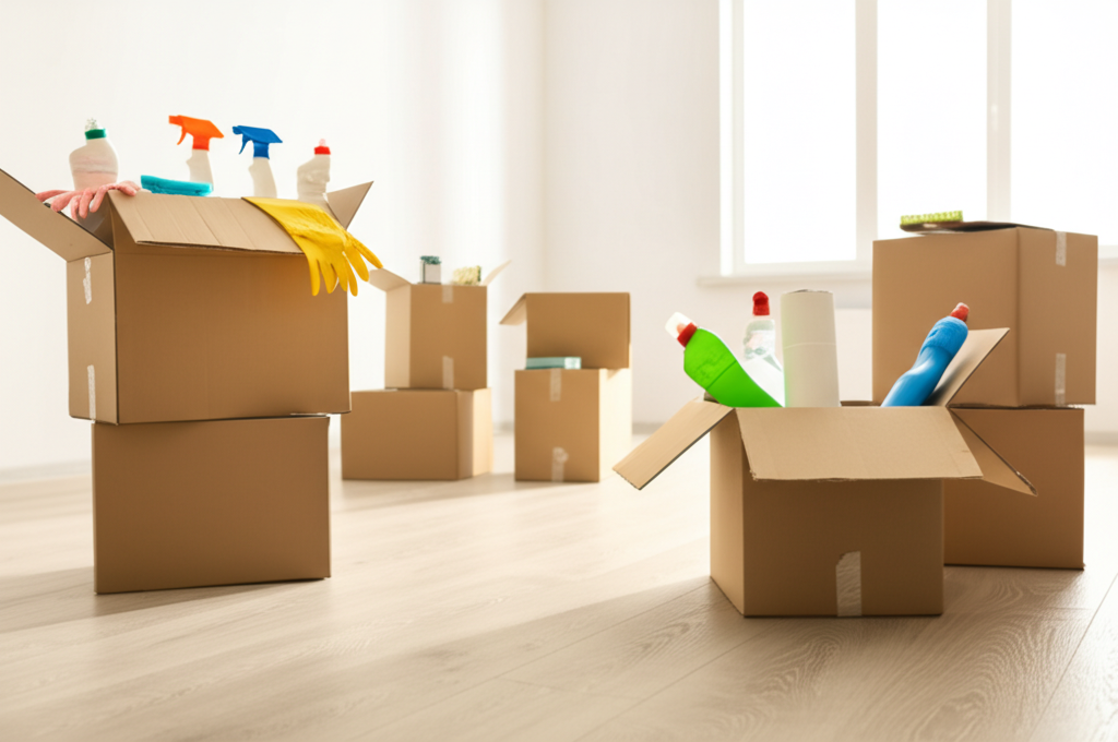 Move-In/Move-Out Cleaning Logo
