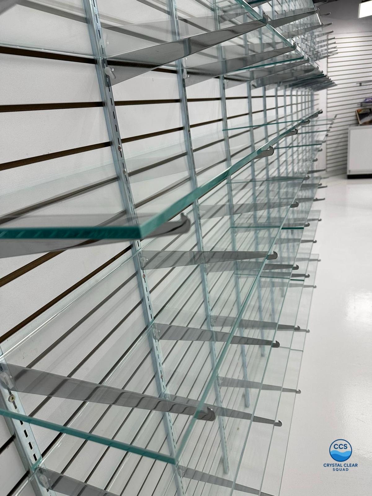 Glass Shelving Units